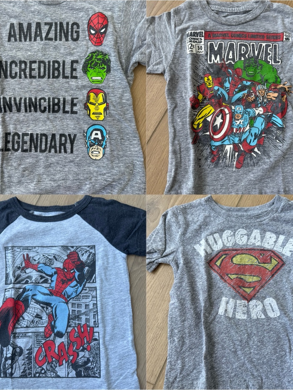 Marvel & Superman 2T Superhero Tee Bundle